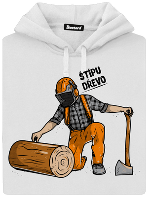 Dřevorubec dámská mikina klokanka White