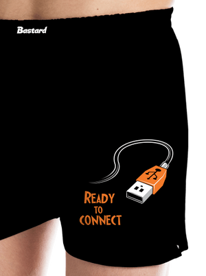 USB připojení pánské trenky Black