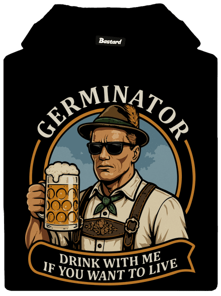 Germinator pánská mikina klokanka Black