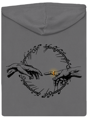 God of ring dámská mikina na zip Steel Gray