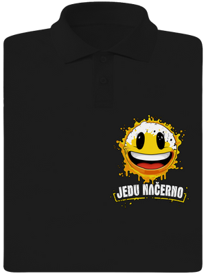 Jedu načerno pánská polokošile Black