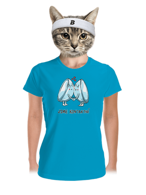 Kontaktní čočky dámské sportovní tričko Blue Atol