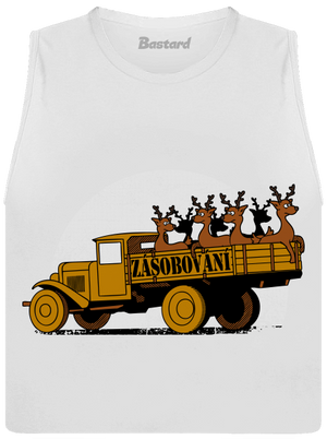 Zásobování dámské tílko volné White