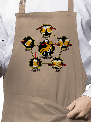 Pivní obvody zástěra Rope