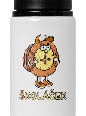 Školáček lahev na vodu White