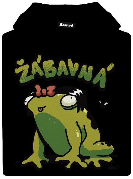 Žábavní dámská mikina klokanka Black