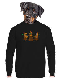 unisex mikina bez kapuce