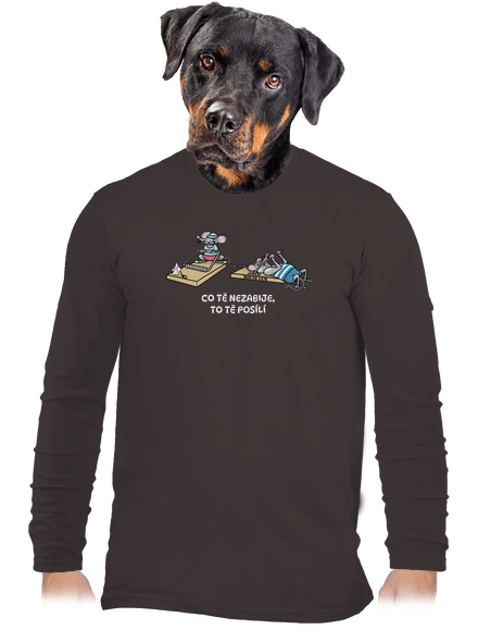 Co tě nezabije pánské dlouhý rukáv Bear Brown