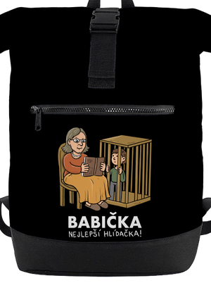 Babička hlídačka batoh Black