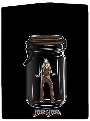 Jar in jar pánská mikina na zip Black