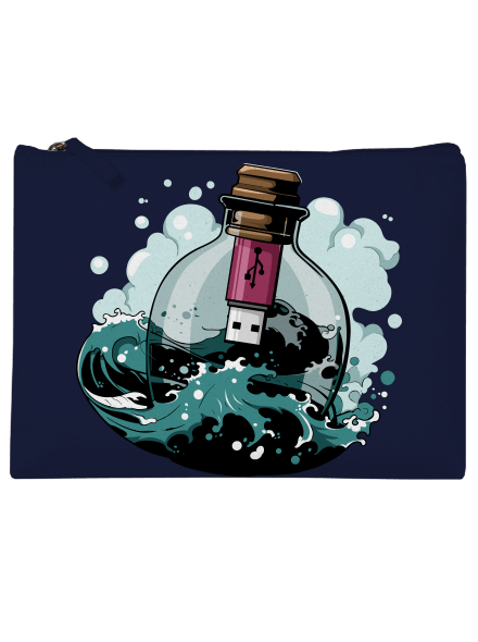 USB vzkaz v láhvi taštička French Navy