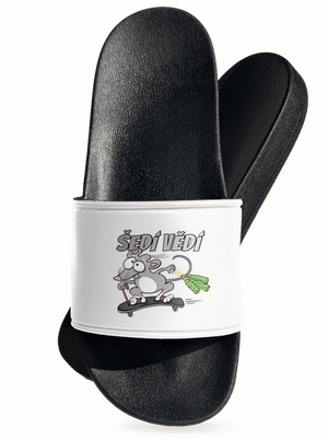 Šedí vědí - myšák pantofle White