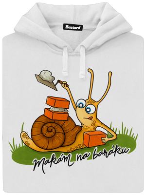 Makám na baráku dámská mikina klokanka White