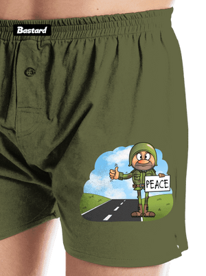 Peace pánské trenky Khaki