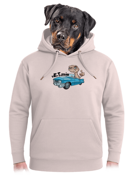 Veterán E.T. unisex mikina premium Rose Chalk