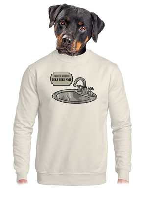 unisex mikina bez kapuce