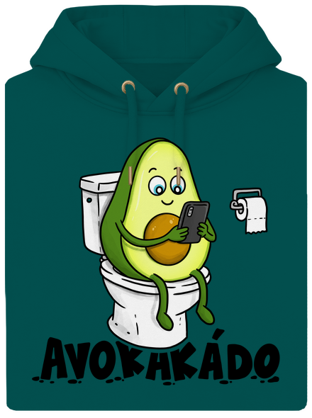 Avokakádo unisex mikina premium Emerald Green