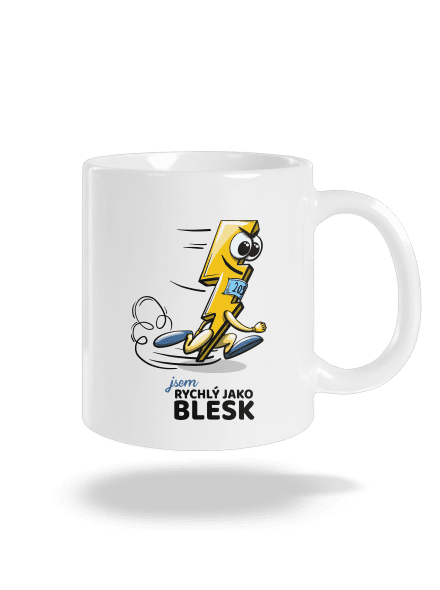 Rychlý jako blesk klasický hrnek White