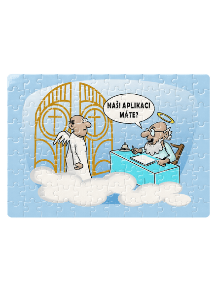 Nebeská aplikace puzzle White