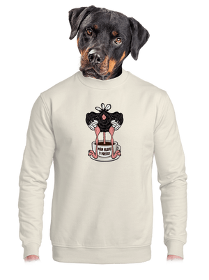 unisex mikina bez kapuce