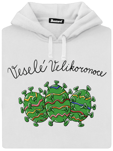 Veselé Velikoronoce dámská mikina klokanka White