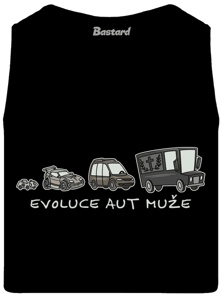 Evoluce aut muže pánské tílko Black