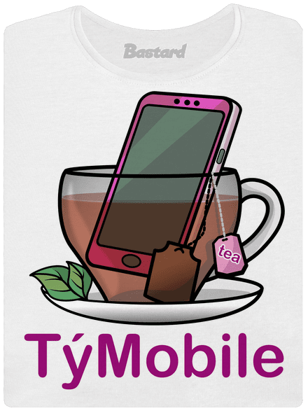 TýMobile dámské tričko s lemem White