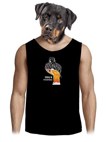Pivopád pánské tílko Black