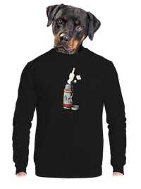 unisex mikina bez kapuce