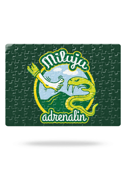 Miluju adrenalin puzzle White