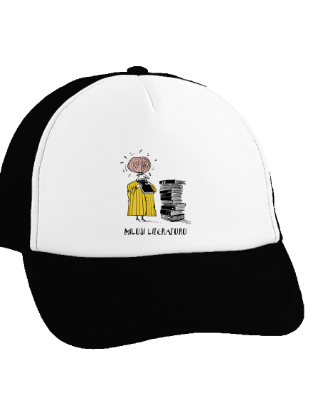 Miluji literaturu kšiltovka truckerka Black cap