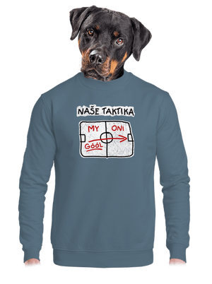 Naše taktika unisex mikina bez kapuce Nordic Blue