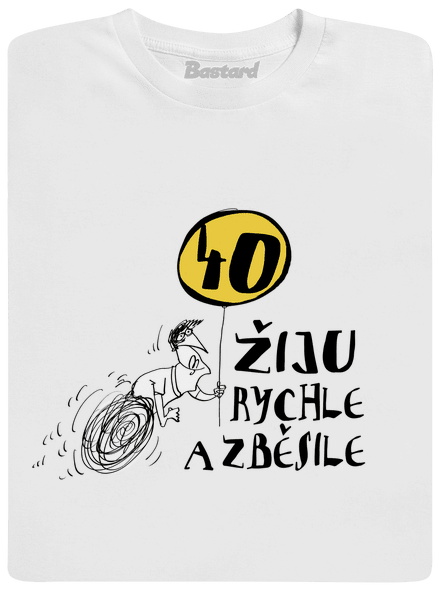 Žiju rychle a zběsile dětské tričko White