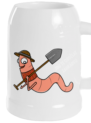 Obdělat zahrádku půllitr White