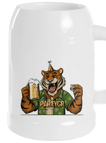 Pártygr půllitr White