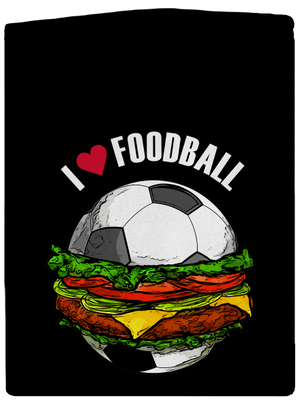 Foodball pánská mikina na zip Black
