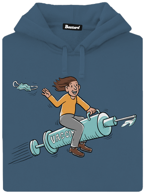 Osvobození dámská mikina klokanka Denim