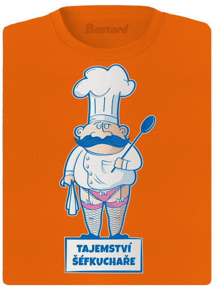 Tajemství šéfkuchaře dámské sportovní tričko Neon Orange
