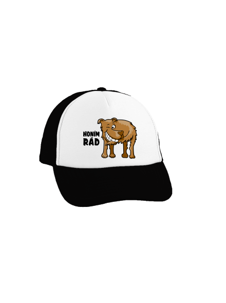 Honím rád kšiltovka truckerka Black cap