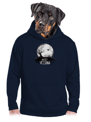 Mlčící většina pánská mikina klokanka Navy