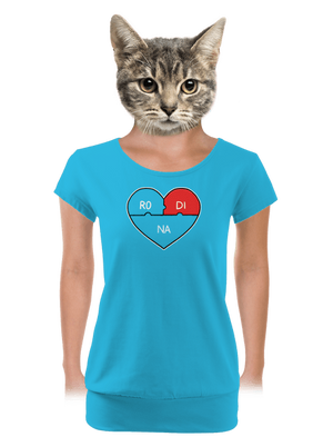 dámské tričko s lemem