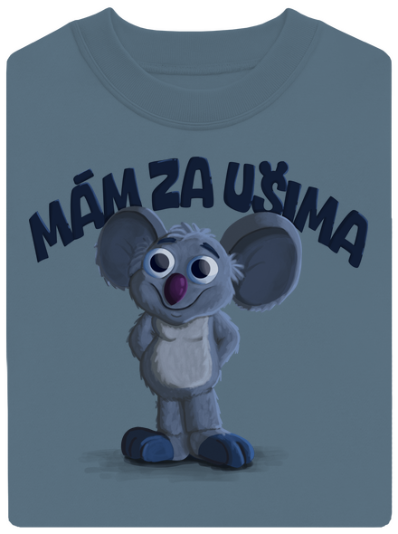 Mám za ušima unisex mikina bez kapuce Nordic Blue