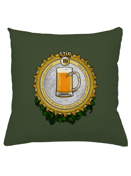 Pivní horoskop: Štír polštář Olive Green