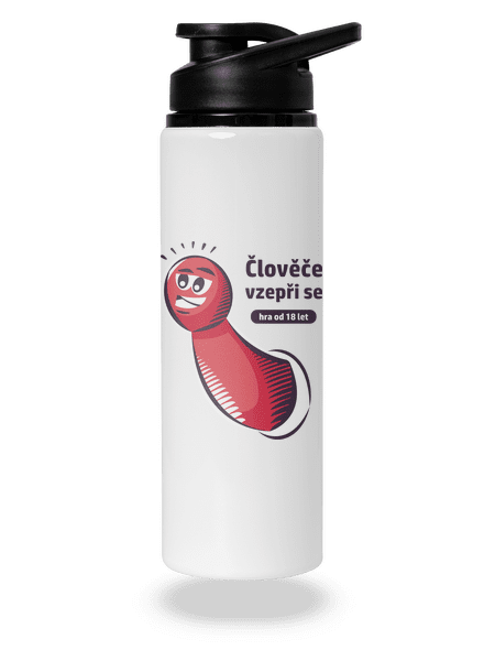 Člověče vzepři se lahev na vodu White