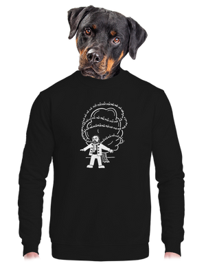 unisex mikina bez kapuce