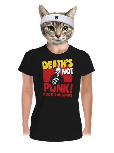 Death's not punk dámské sportovní tričko Black