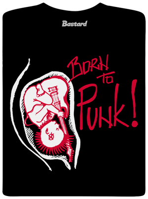 Born to punk pánské tričko Black