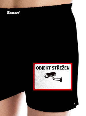 Objekt střežen pánské trenky Black
