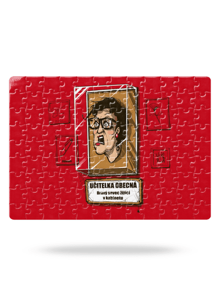 Učitelka obecná puzzle White
