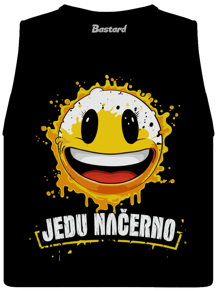 Jedu načerno dámské tílko volné Black
